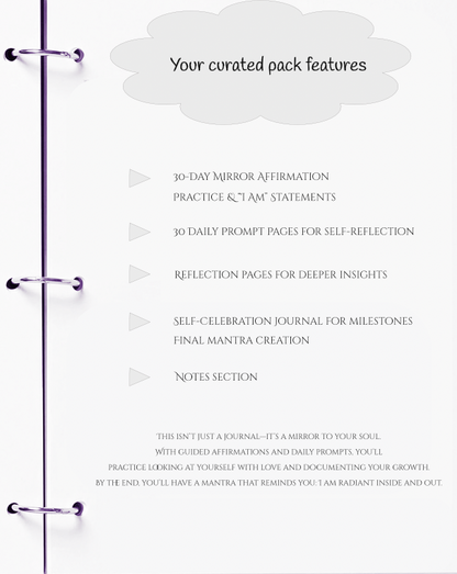 Product packaging with features listed on a white background