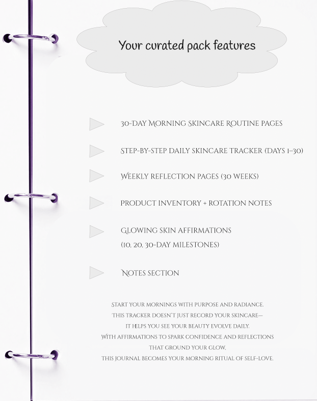 Product packaging with features listed on a white background