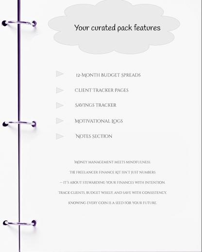 Product packaging with features listed on a white background