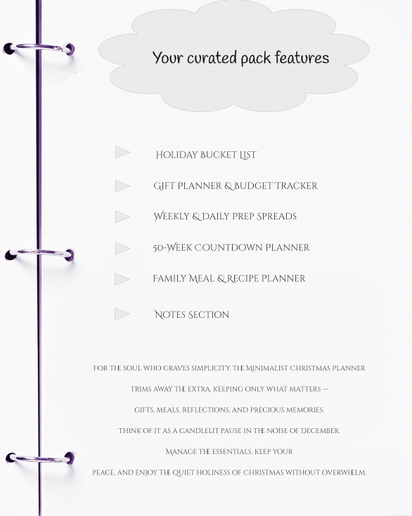 Product packaging with features listed on a white background