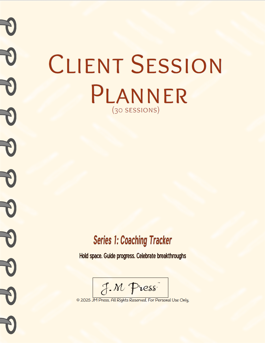 Client Session Planner – Series 1 (JM Press Workbook Edition)