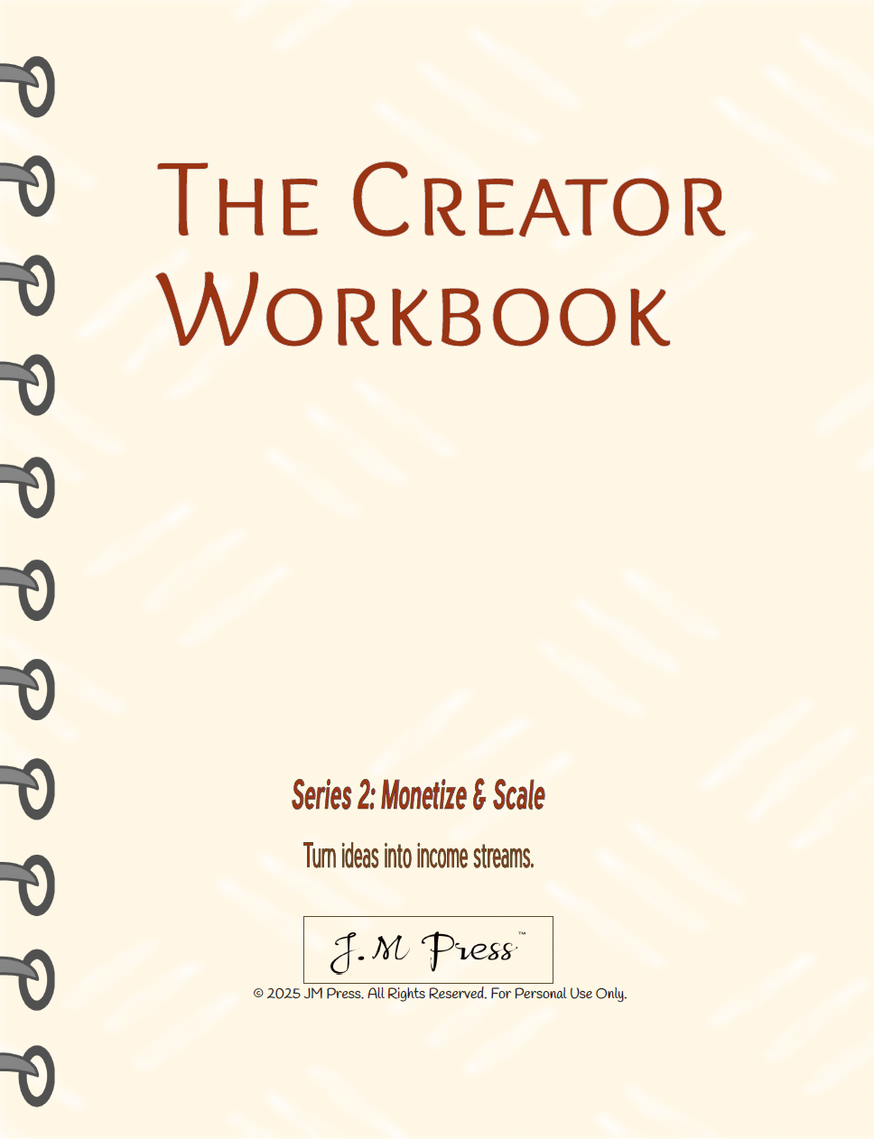 The Creator Workbook – Series 2 (JM Press Workbook Edition)