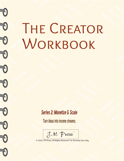 The Creator Workbook – Series 2 (JM Press Workbook Edition)