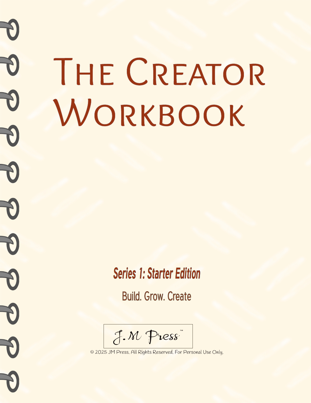 The Creator Workbook – Series 1 (JM Press Workbook Edition)