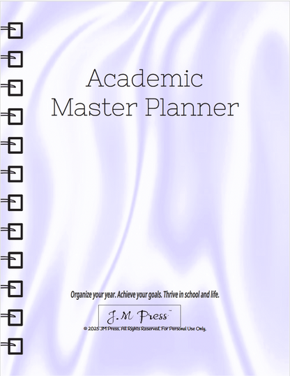 Academic Master Planner – Semester & Study Organizer | JM Press CEO Tools Edition