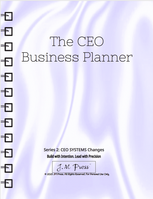CEO Business Planner - Systems and Strategic Changes