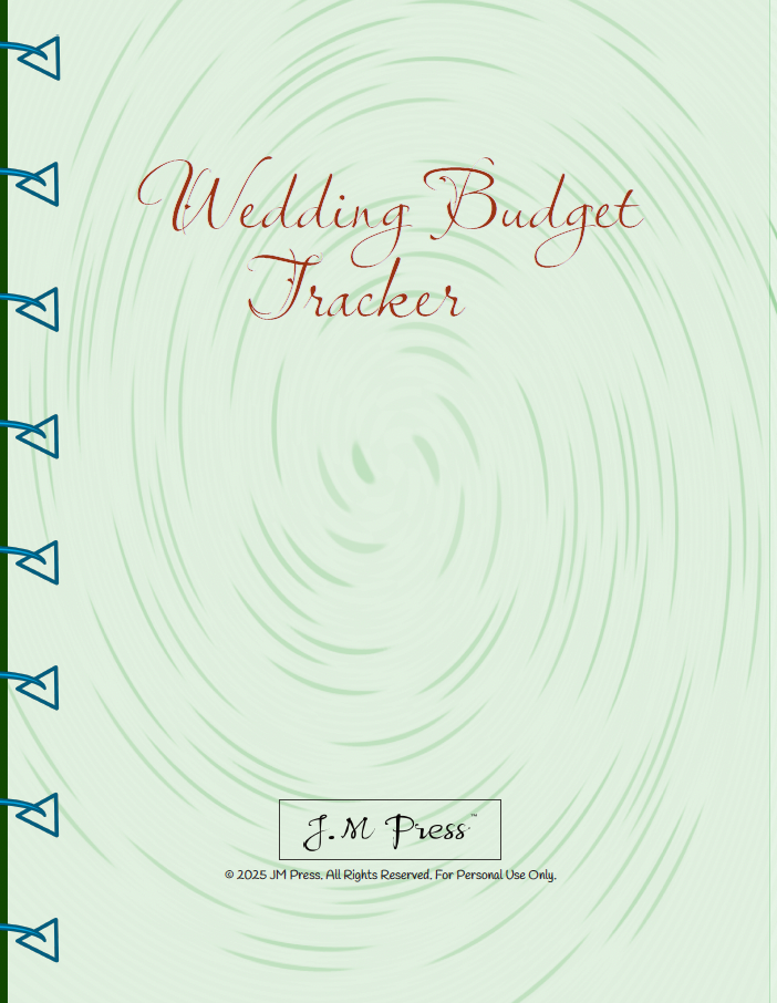 Wedding Budget Planner | Expense, Savings & Final Budget Summary | JM Press