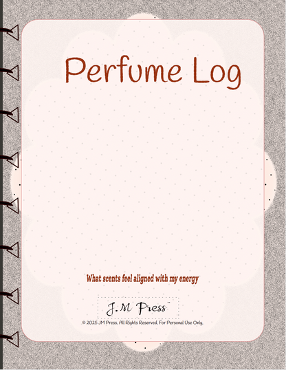 Perfume Log – Fragrance Tracker (JM Press Beauty Edition)