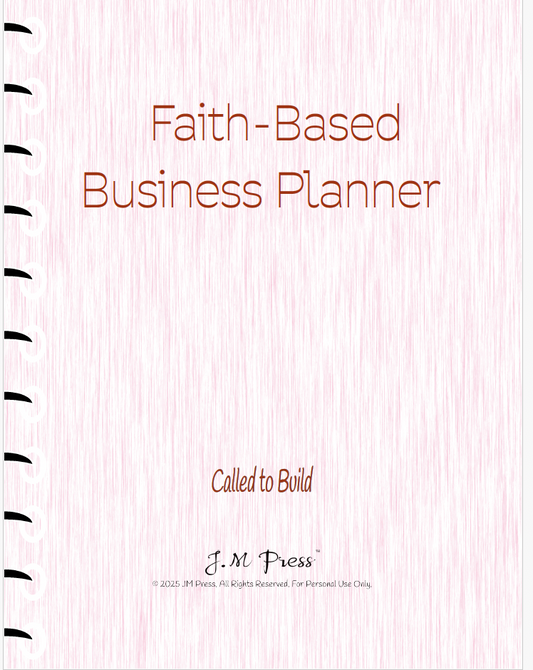 Faith-Based Business Planner