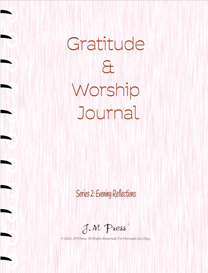 Gratitude & Worship Journal – Evening Reflections (JM Press Faith Edition)