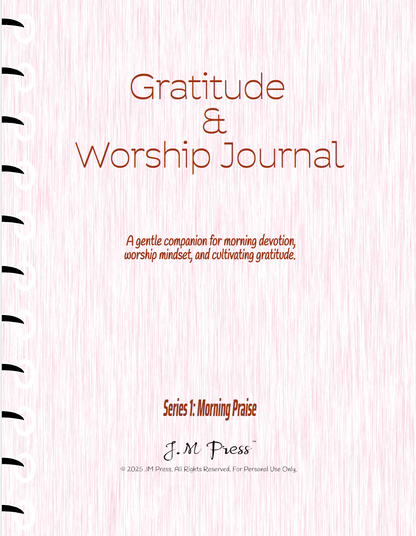 Gratitude & Worship Journal – Morning Praise (JM Press Faith Edition)