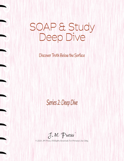SOAP Bible Study Pages – Daily Study (JM Press Faith Edition)
