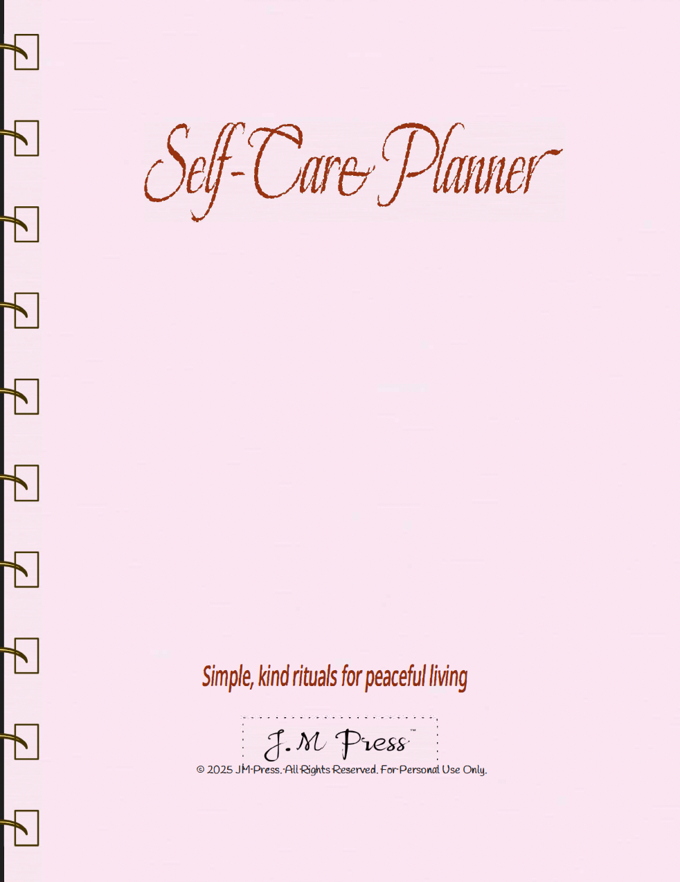 Self-Care Planner – Ritual Builder (Wellness Edition Planner)