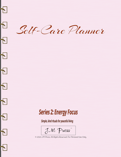 Self-Care Planner – Energy Focus (Wellness Edition Planner)
