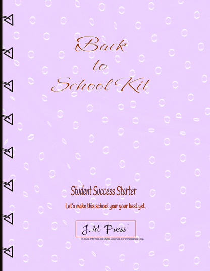 Back to School Kit – Student Academic Planner & Reflection Journal (Special Edition)