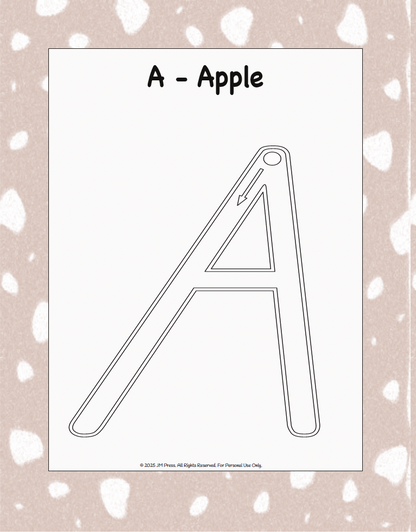 Silver Pack: A–Z Tracing Foundations — JM Press Kids Edition