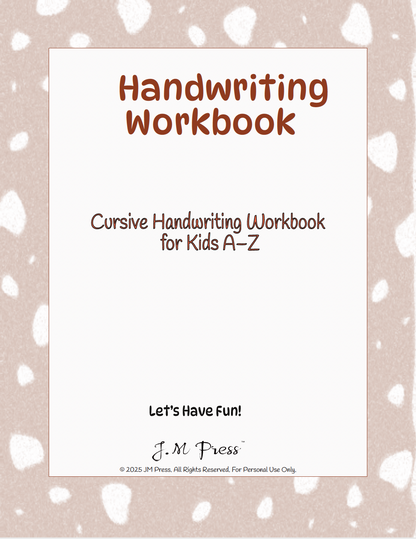 Silver Pack: A–Z Tracing Foundations — JM Press Kids Edition