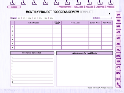 2026 Minimal Digital Planner – Undated Daily & Weekly