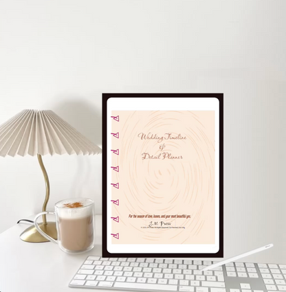 Wedding Timeline Planner | Wedding Countdown Planner, Day-of Schedule & Reflection Pages | JM Press Wedding Planner
