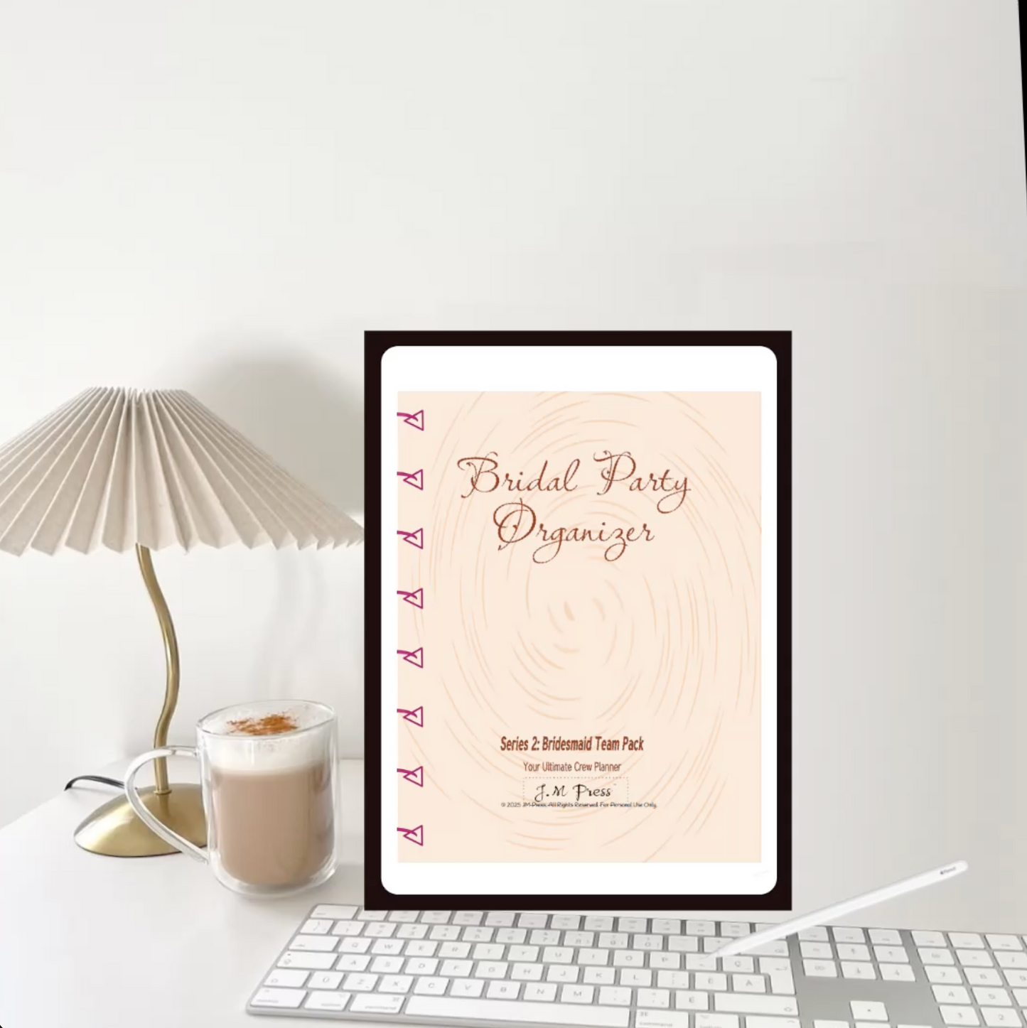 Maid of Honor Wedding Planner | Bachelorette Planning, Speech Notes & Task Tracker | JM Press Maid of Honor Organizer