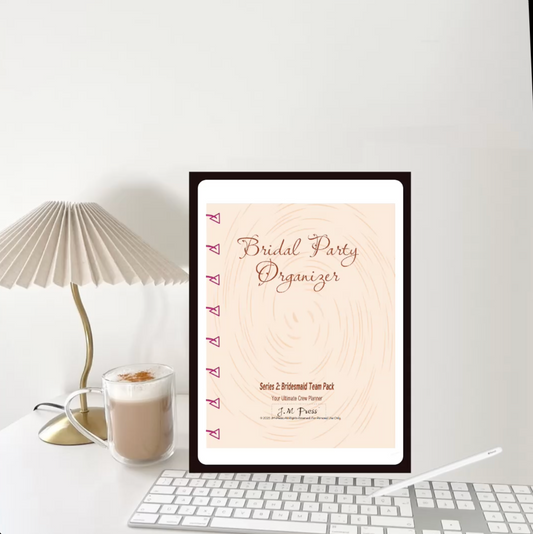 Maid of Honor Wedding Planner | Bachelorette Planning, Speech Notes & Task Tracker | JM Press Maid of Honor Organizer