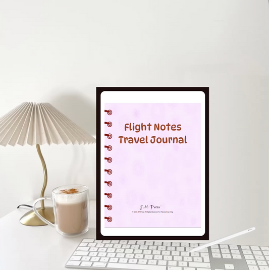 Flight Notes Travel Journal | Travel Diary for Adventures, Memories & Reflections | JM Press Notebooks Edition