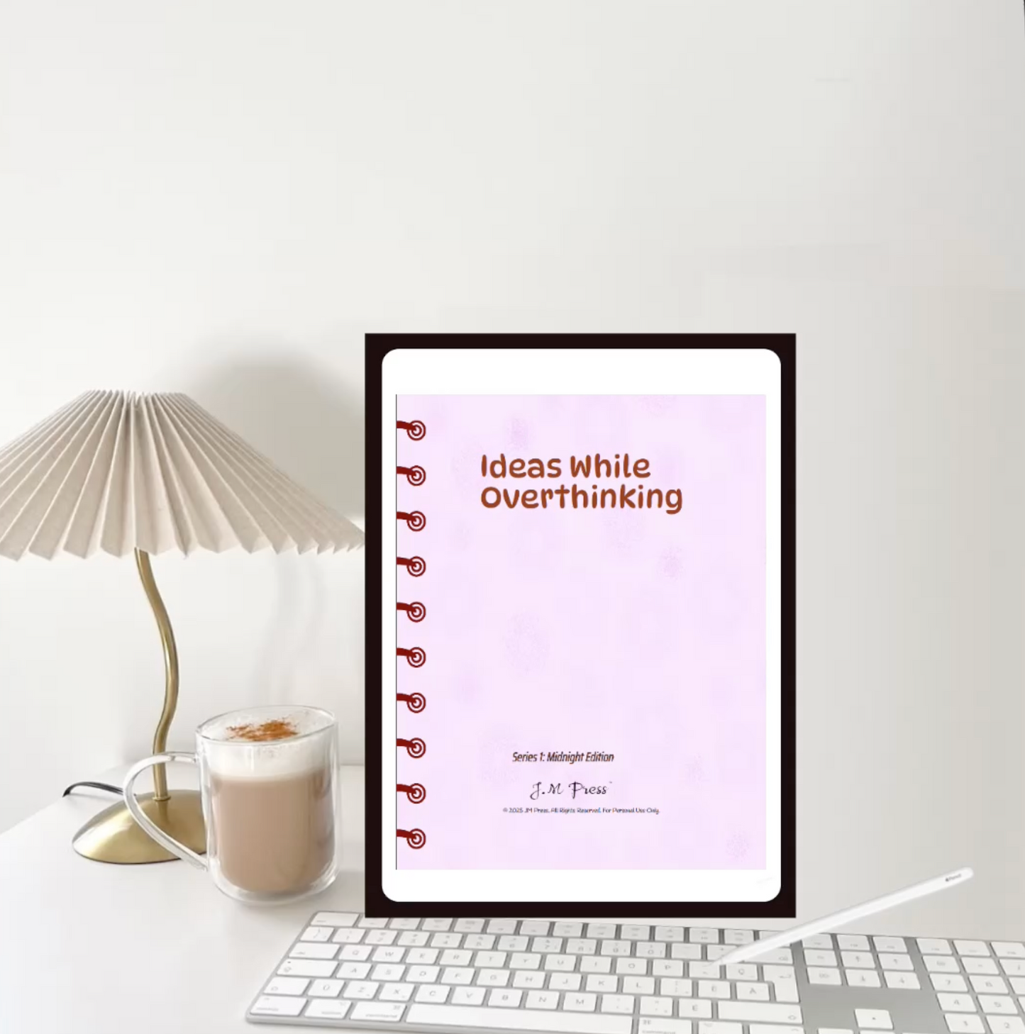 Ideas While Overthinking | Midnight Edition Creative Notebook | JM Press Notebooks Edition