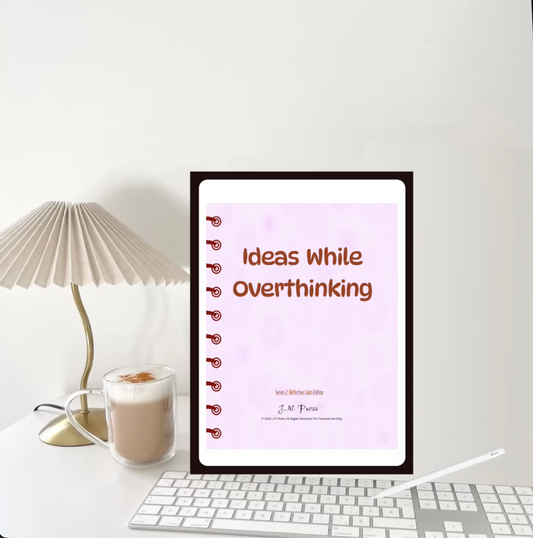 Ideas While Overthinking | Reflective Calm Series Journal | JM Press Notebooks Edition