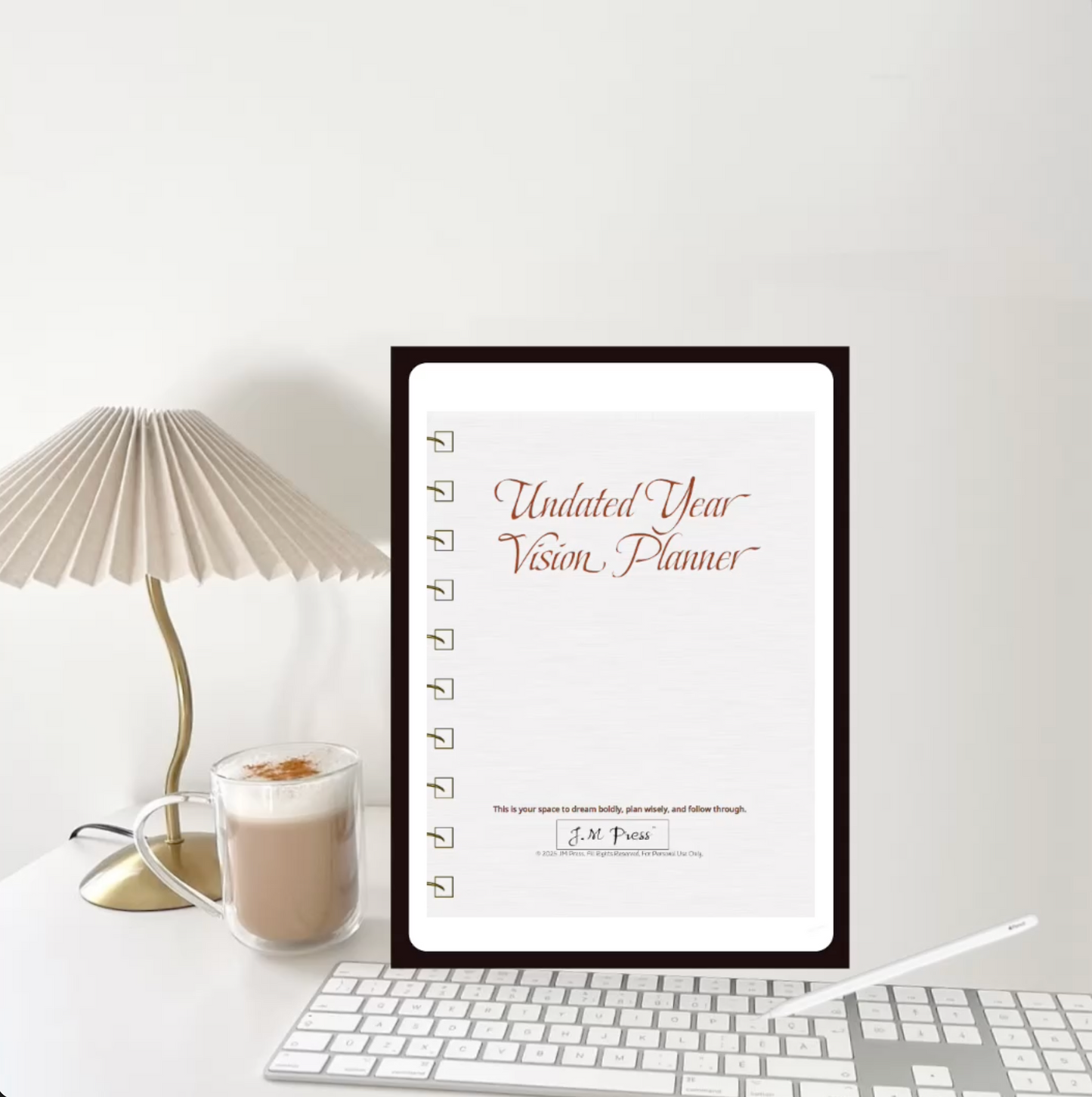 Vision Planner – Undated Yearly Wellness Planner (Wellness Edition)