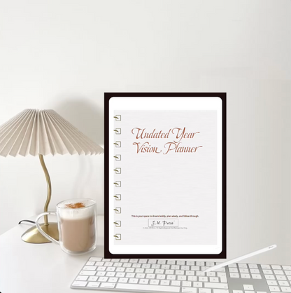 Vision Planner – Undated Yearly Wellness Planner (Wellness Edition)