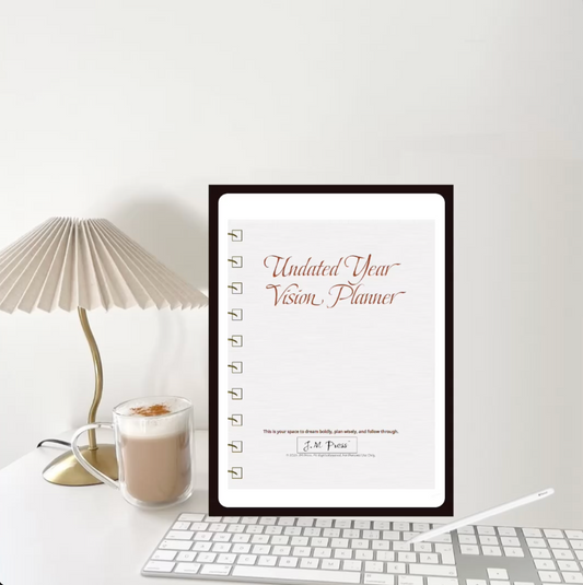 Vision Planner – Undated Yearly Wellness Planner (Wellness Edition)