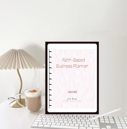 Faith-Based Business Planner | 12-Month Christian Entrepreneur Planner, Scripture-Led Business Strategy & Testimony Tracker