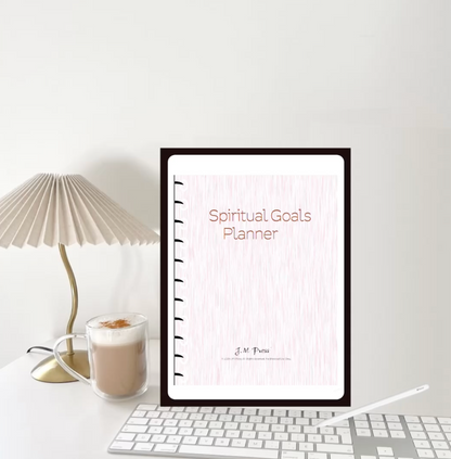 Spiritual Goals Planner | 12-Month Christian Faith Alignment Journal, Scripture Study & Prayer Growth Tracker