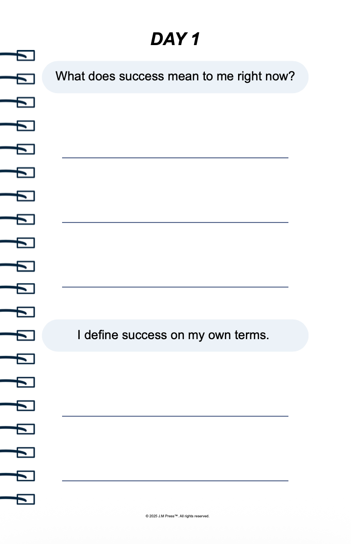 Affirmed in Business Pocket Diary | Entrepreneur Affirmation Journal for Confidence, Leadership Mindset & Daily Motivation | JM Press