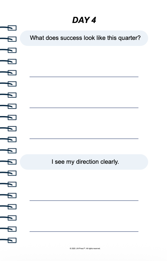 CEO Clarity Pocket Diary | Leadership Focus Journal for Entrepreneurs, Decision-Making & Business Strategy | JM Press