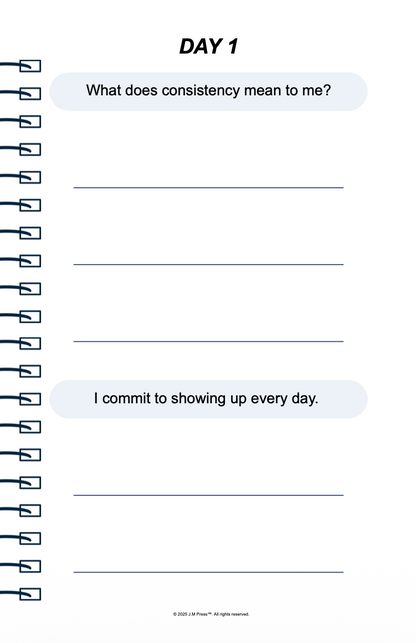 Consistency Club Pocket Diary | Habit Tracker Journal for Daily Discipline, Goal Momentum & Personal Accountability | JM Press