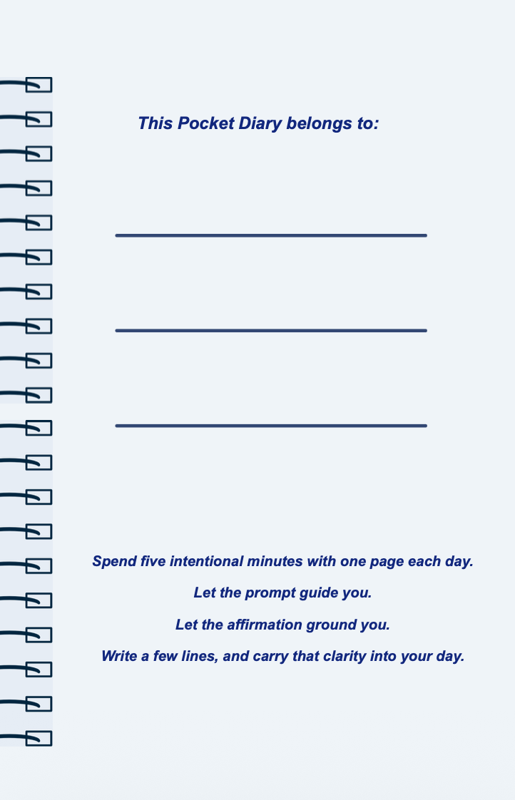 Vision Keeper Pocket Diary | Goal Vision Journal for Dreamers, Founders & Long-Term Planning | Daily Vision Alignment Diary | JM Press