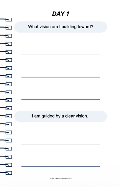 Vision Keeper Pocket Diary | Goal Vision Journal for Dreamers, Founders & Long-Term Planning | Daily Vision Alignment Diary | JM Press