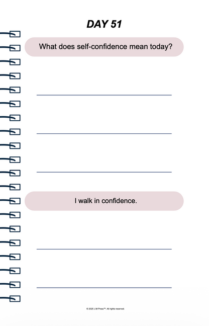 Becoming Her Pocket Diary | Future Self Journal for Personal Growth, Confidence & Life Reinvention | JM Press