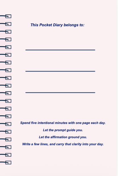 Choose You Pocket Diary | Self-Worth & Boundary Setting Journal for Women | Personal Empowerment Reflection Diary | JM Press
