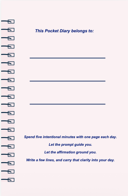 Gentle Strength Pocket Diary | Emotional Resilience Journal for Inner Strength, Quiet Courage & Balanced Living | JM Press