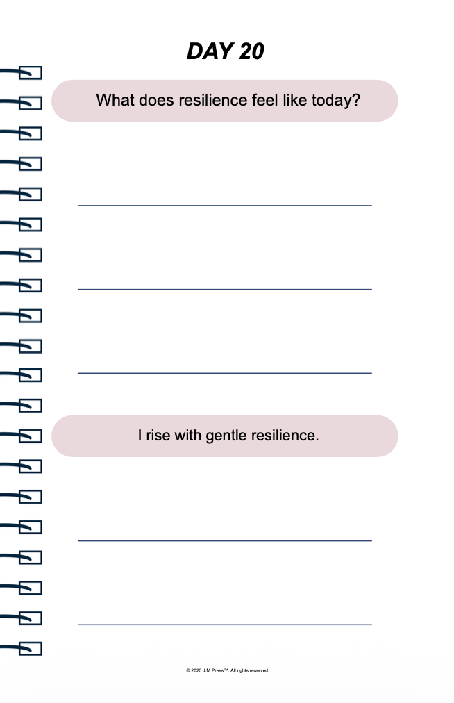 Gentle Strength Pocket Diary | Emotional Resilience Journal for Inner Strength, Quiet Courage & Balanced Living | JM Press