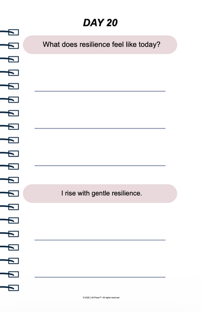 Gentle Strength Pocket Diary | Emotional Resilience Journal for Inner Strength, Quiet Courage & Balanced Living | JM Press