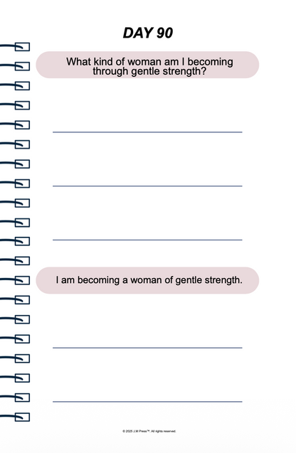 Gentle Strength Pocket Diary | Emotional Resilience Journal for Inner Strength, Quiet Courage & Balanced Living | JM Press