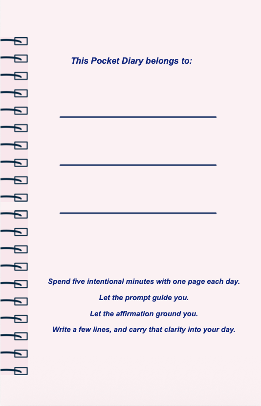Healing Season Pocket Diary | Emotional Healing Journal for Letting Go, Grief Processing & Personal Renewal | JM Press