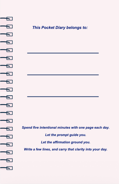 Healing Season Pocket Diary | Emotional Healing Journal for Letting Go, Grief Processing & Personal Renewal | JM Press
