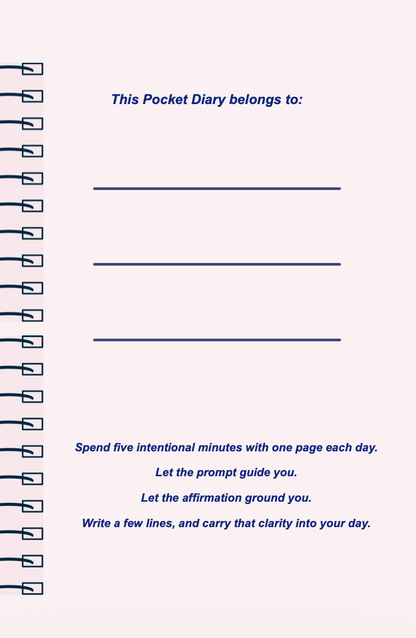 Soft Life Reset Pocket Diary | Gentle Life Reset Journal for Burnout Recovery, Mindful Living & Intentional Slow Living | JM Press