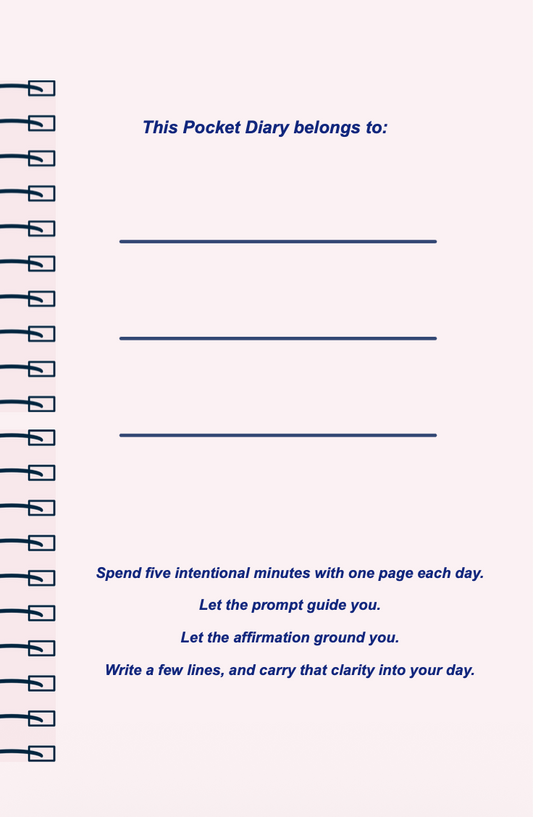 Soft Life Reset Pocket Diary | Gentle Life Reset Journal for Burnout Recovery, Mindful Living & Intentional Slow Living | JM Press