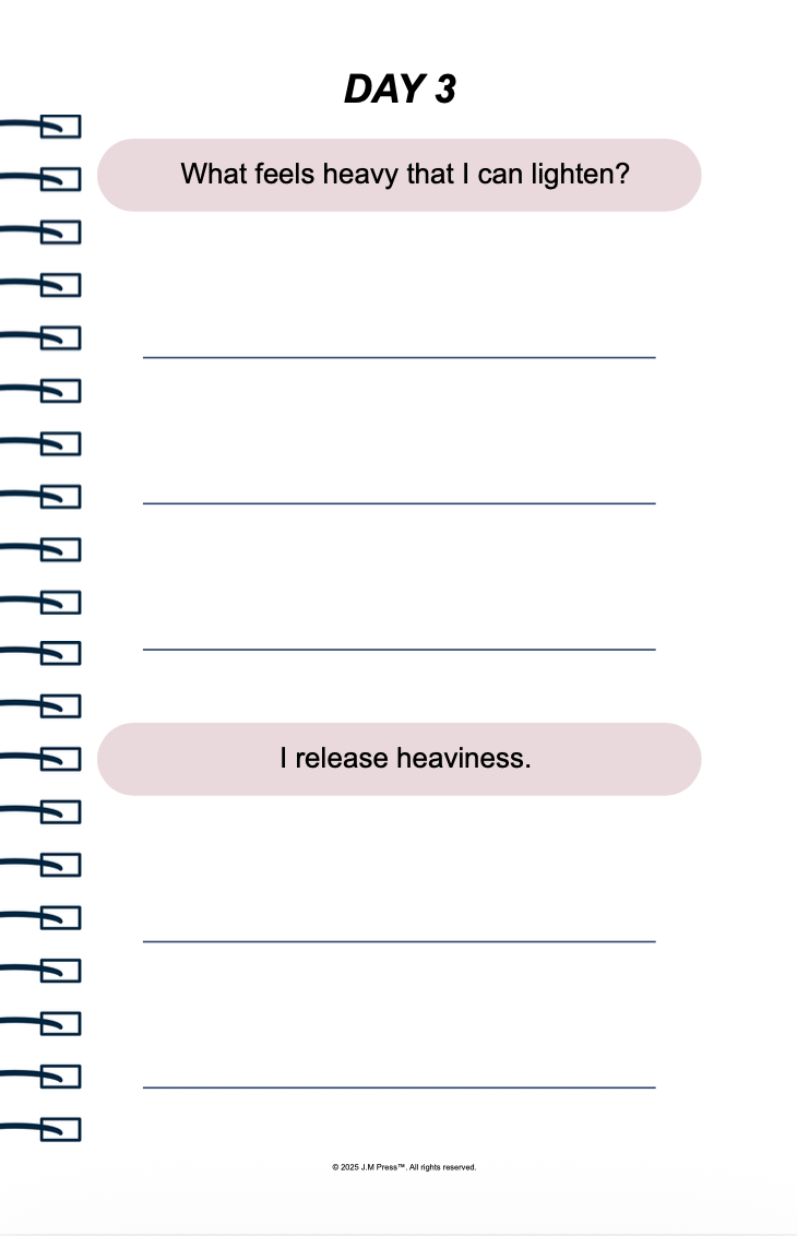 Soft Life Reset Pocket Diary | Gentle Life Reset Journal for Burnout Recovery, Mindful Living & Intentional Slow Living | JM Press
