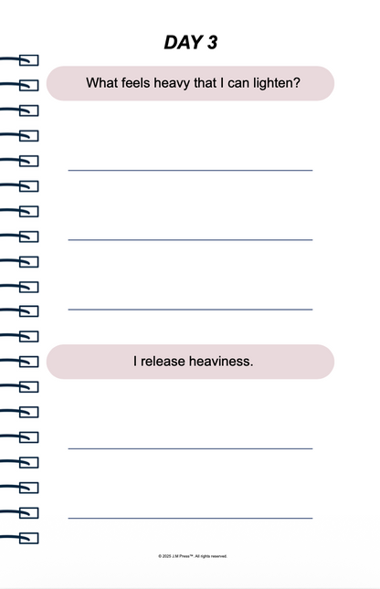 Soft Life Reset Pocket Diary | Gentle Life Reset Journal for Burnout Recovery, Mindful Living & Intentional Slow Living | JM Press